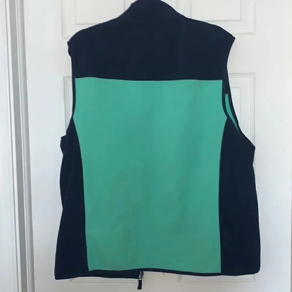 Club Room Fleece Sweater Vest Blue Green Size L - Picture 4 of 7